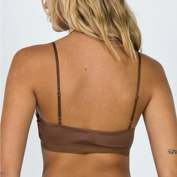 Princess Polly REMI BRALETTE CHOCOLATE US 2 - Picture 3 of 5